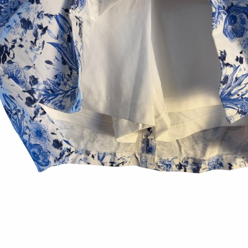 Lady Hagan Floral Blue Toile Skort - Picture 8 of 11